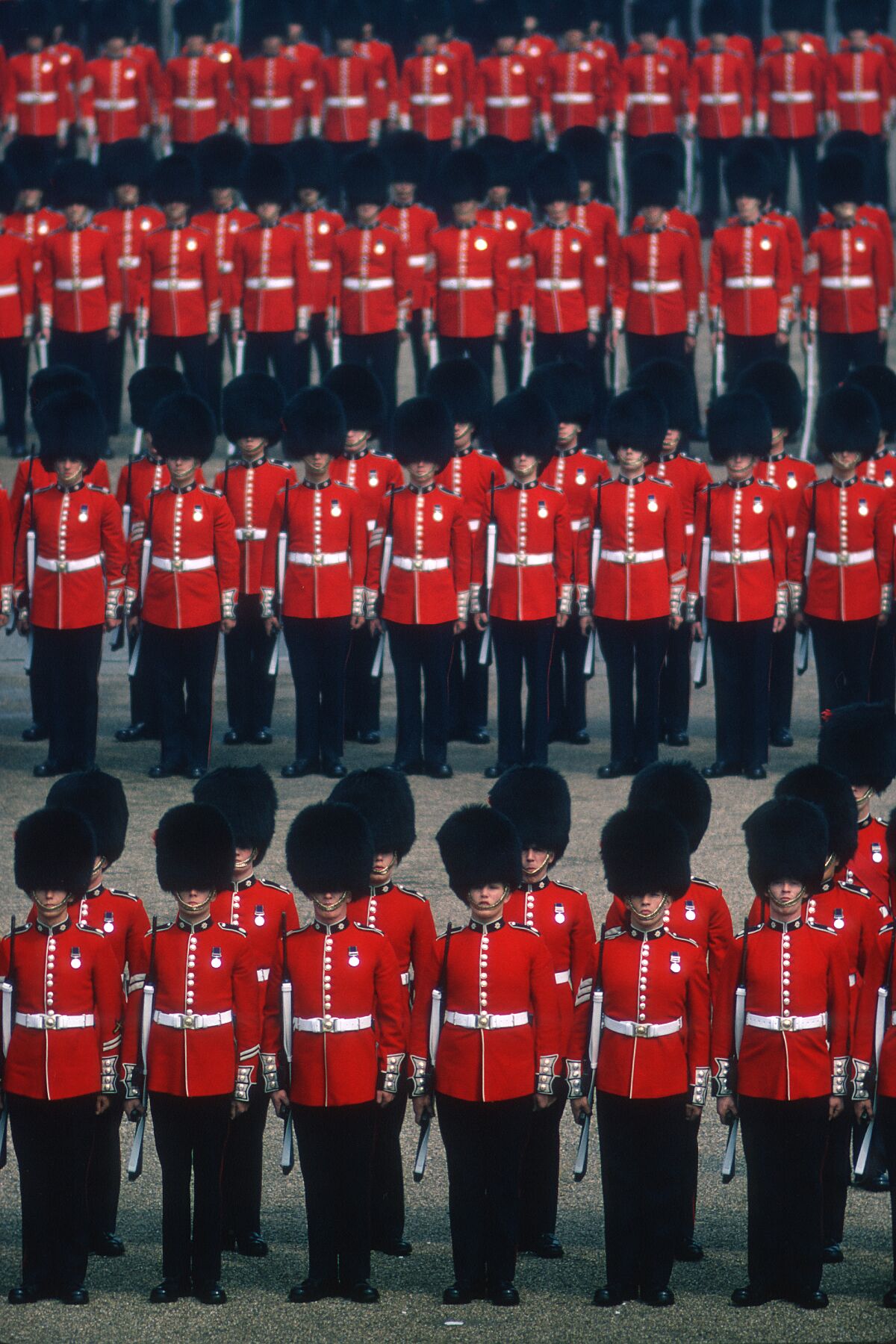 Trooping of the Colour on Horse Guards Parade, London by Gerry Cranham ii - May 1972