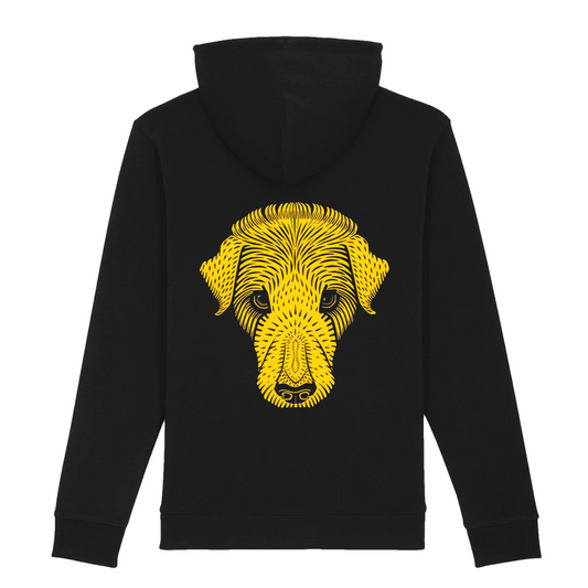 Dog's Head by Julie de Graag - Hoodie (Graphic on Back)