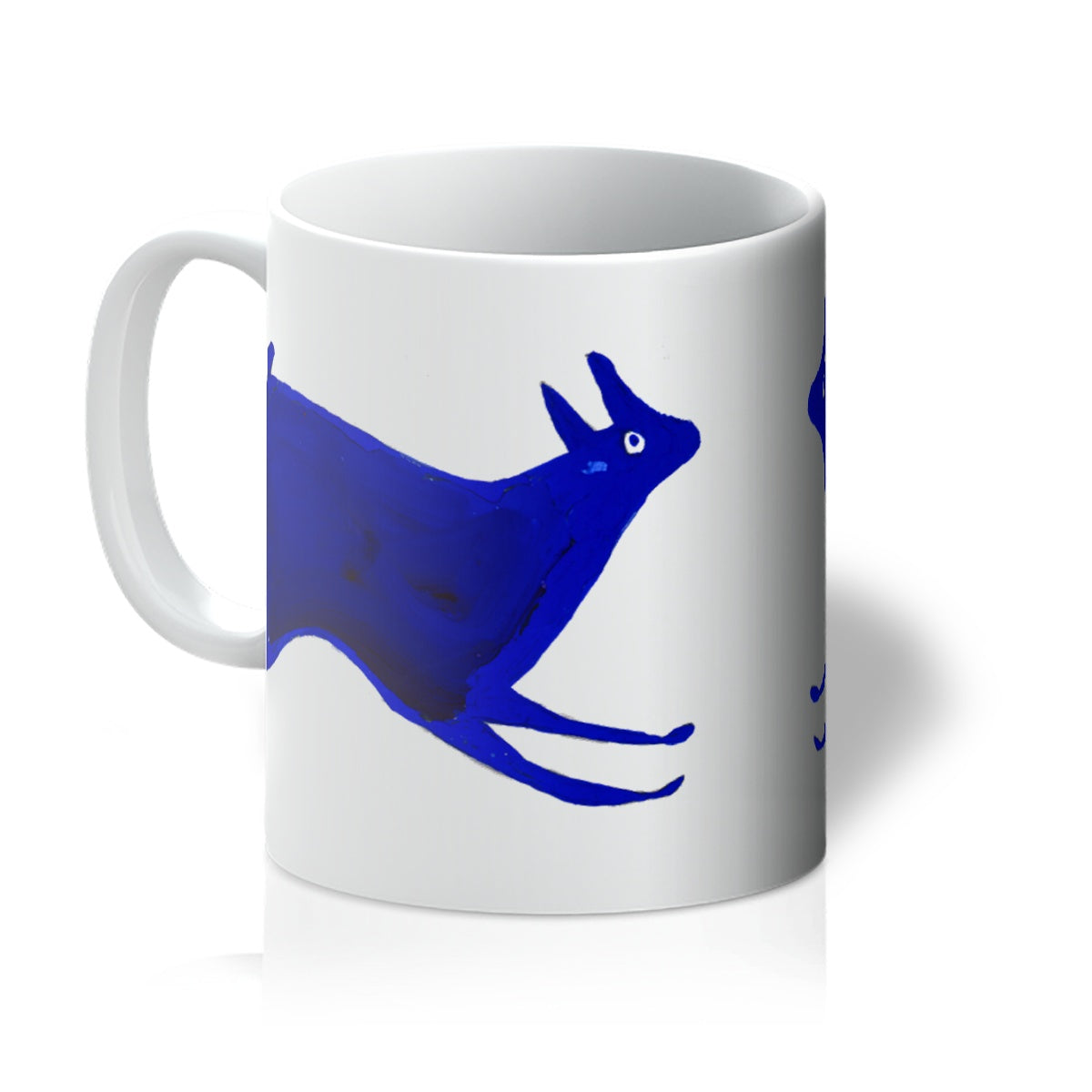 Blue Rabbit Running by Bill Traylor c.1941 - Mug