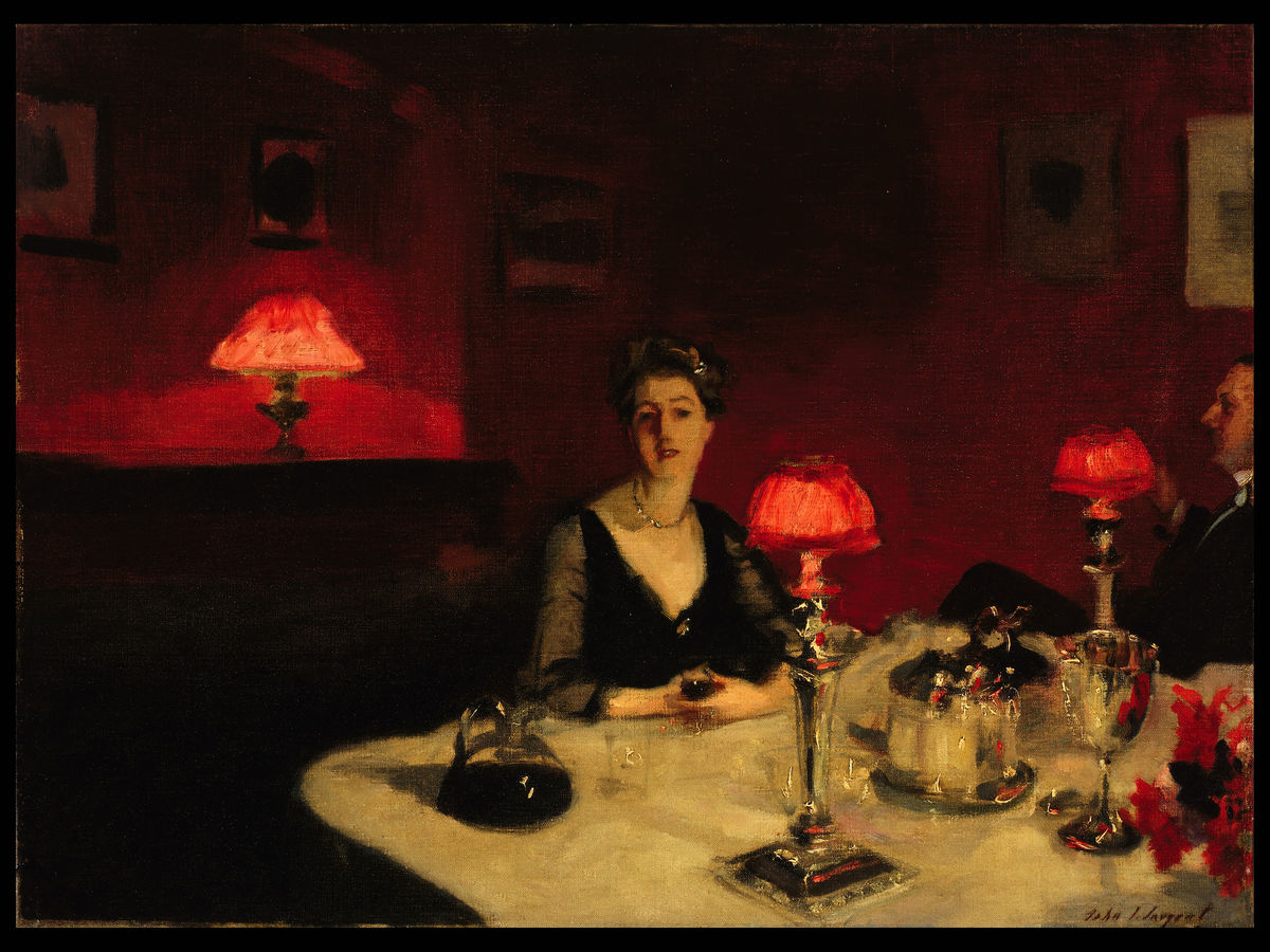 A Dinner Table at Night by John Singer Sargent - 1884 – Flashback Shop