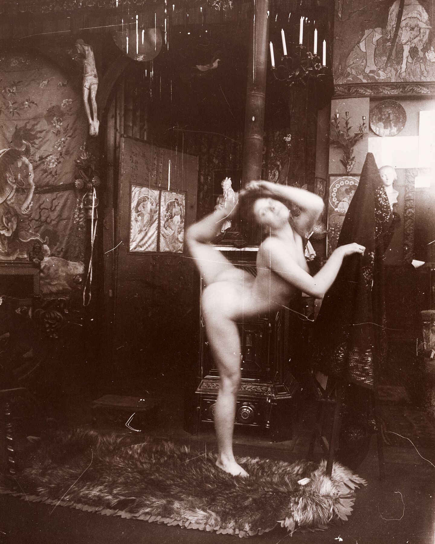 Nude Female Model as Ballerina, Paris by Alphonse Maria Mucha - 1901 –  Flashback Shop