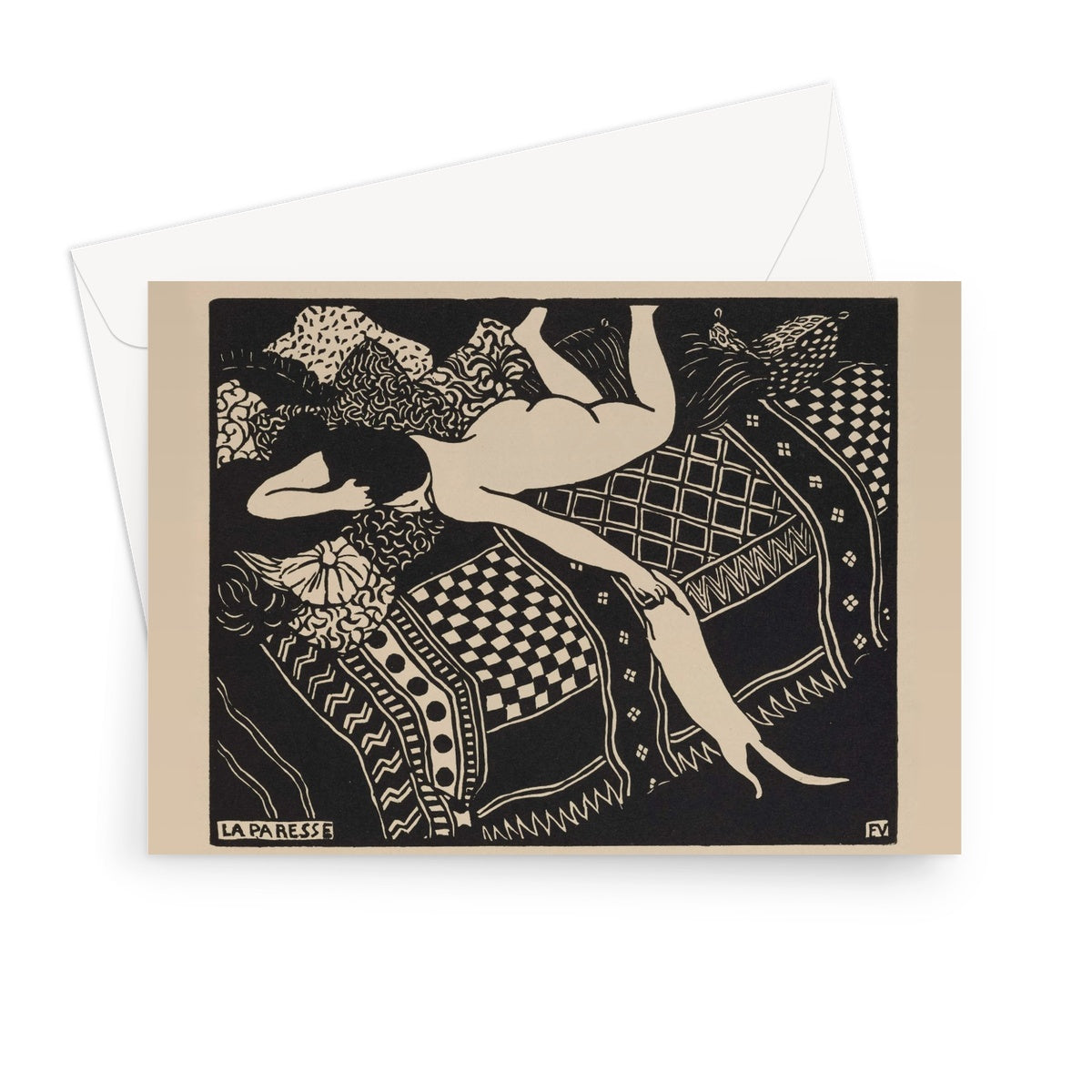 Laziness by Félix Vallotton, 1896 - Greeting Card