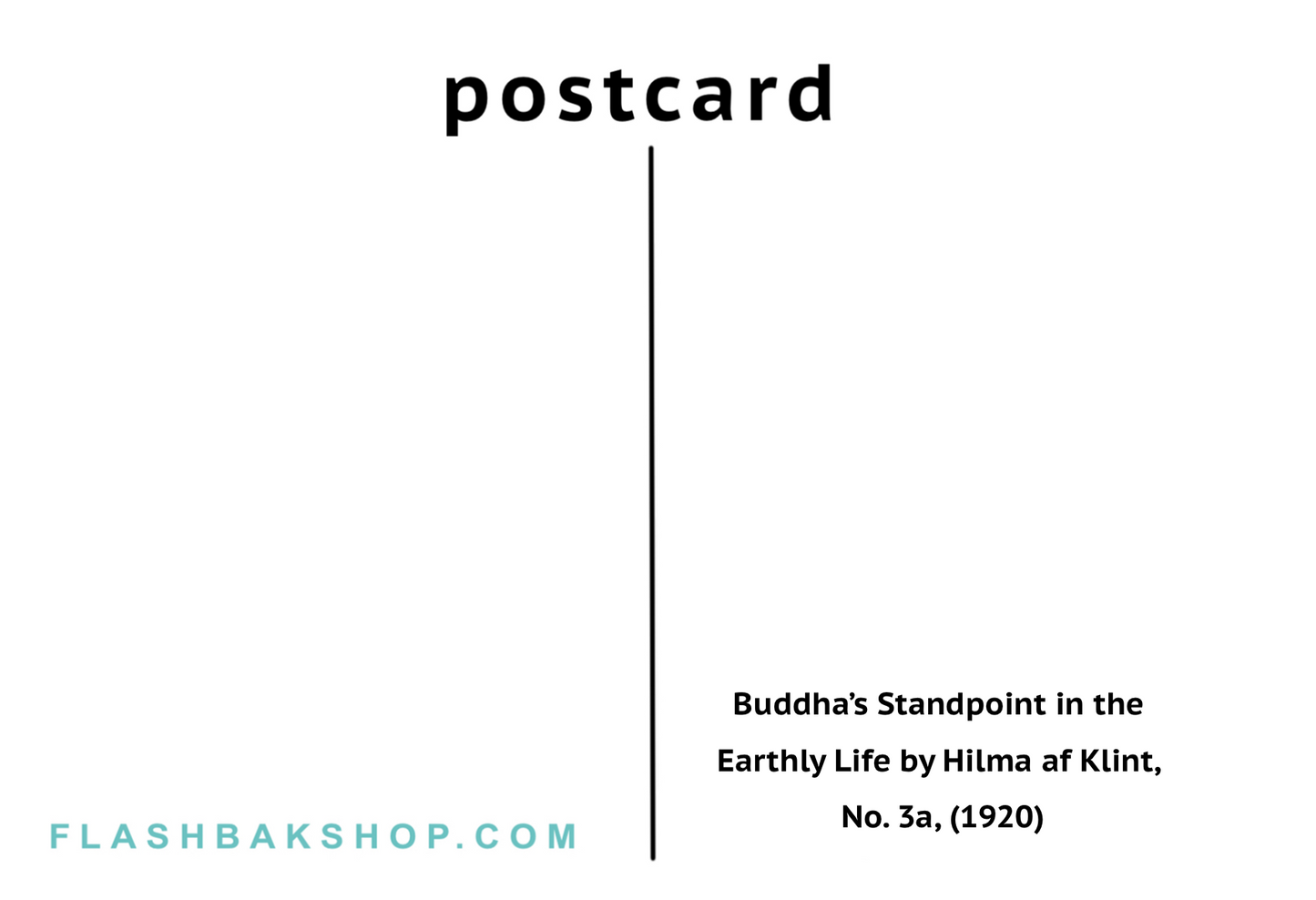 Buddha's Standpoint in the  Earthly Life by Hilma af Klint,   No. 3a, (1920) - Postcard