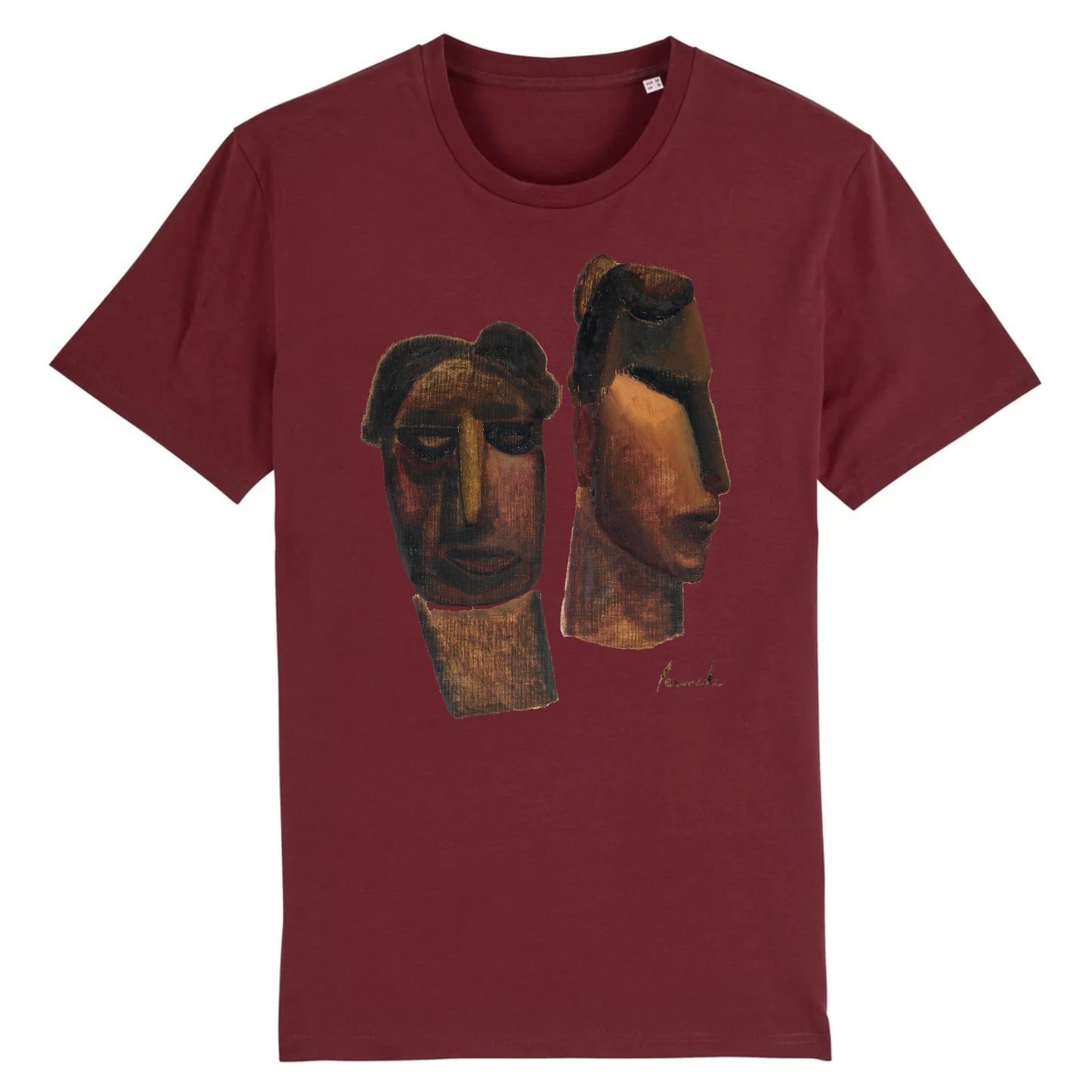 Primitive Heads by Constant Permeke, 1924 - Organic Cotton T-Shirt