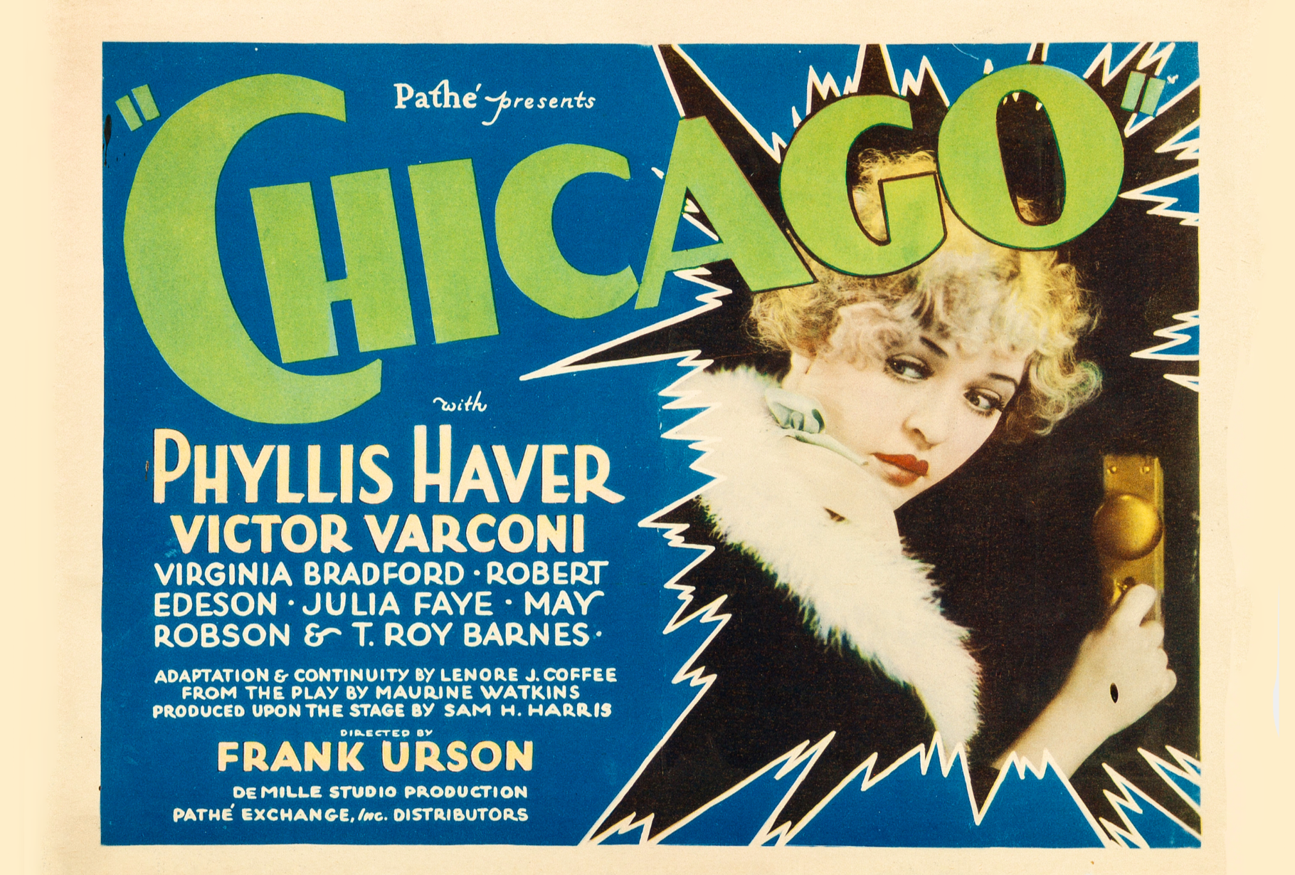 chicago original musical poster