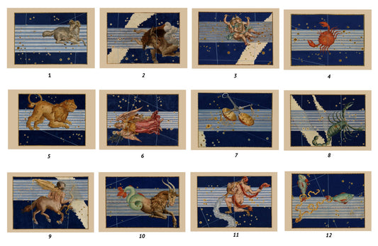 Johann Bayer's Zodiac, 1603 - Postcard Collection