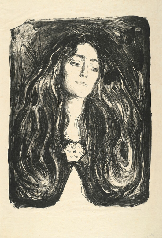 The Brooch by Edvard Munch, 1903 - Postcard