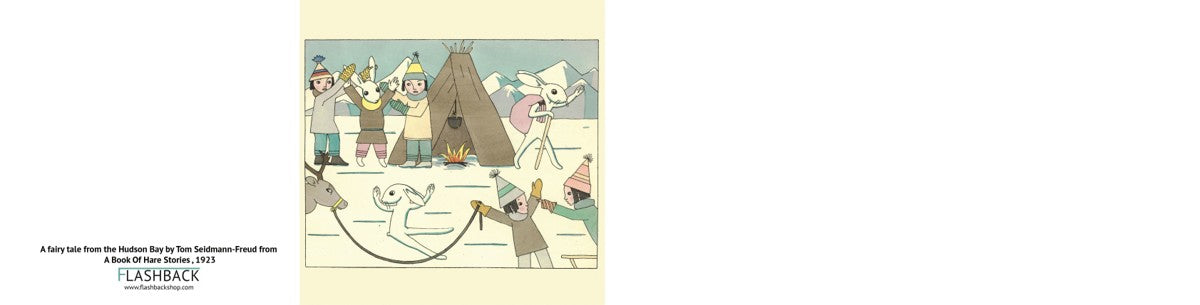 A fairy tale from the Hudson Bay from A Book of Hare Stories by Tom Seidmann-Freud - greeting card