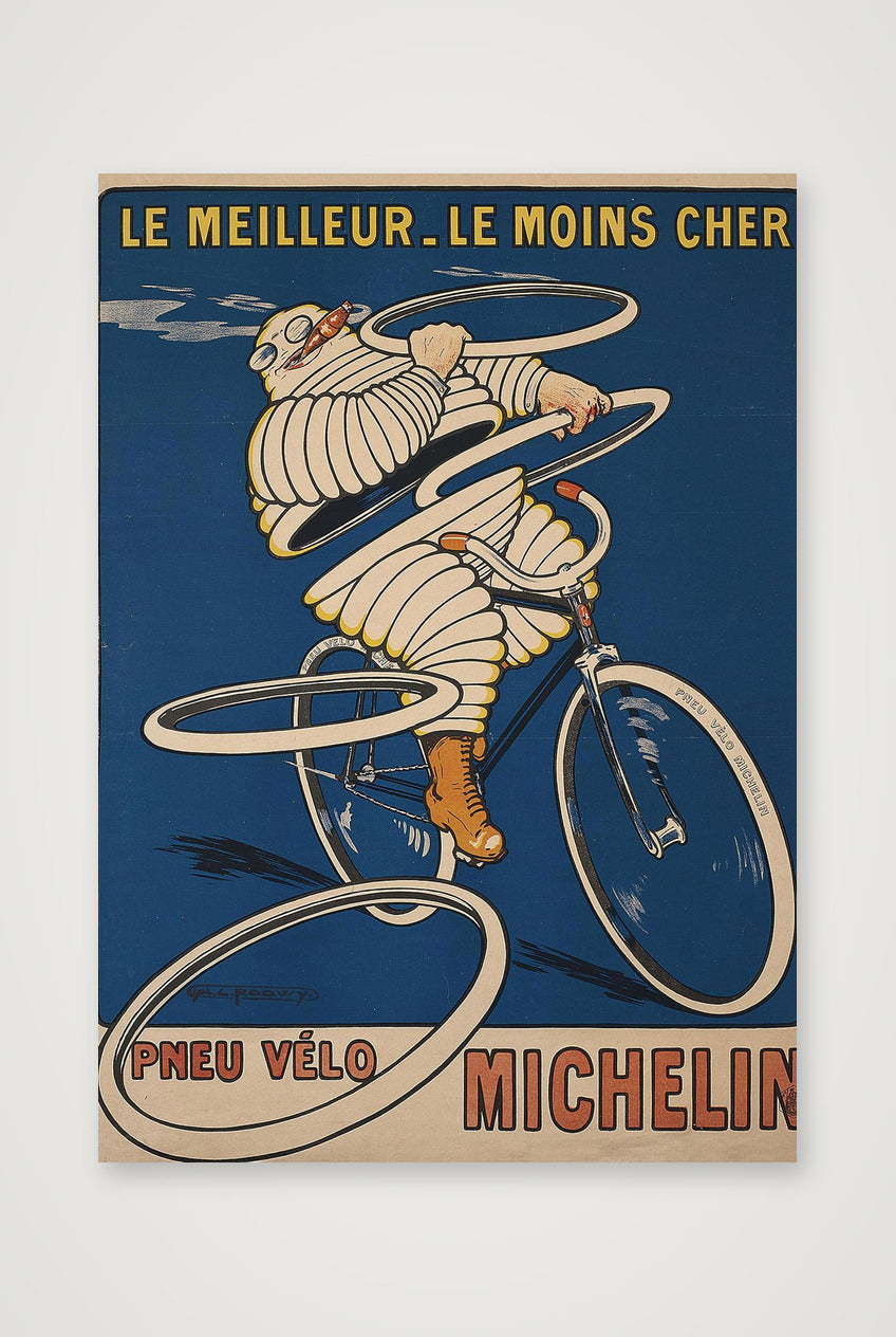 Pneu Velo Michelin by O'Galop - 1912 — A4 (21×30cm, 8×12") Print only