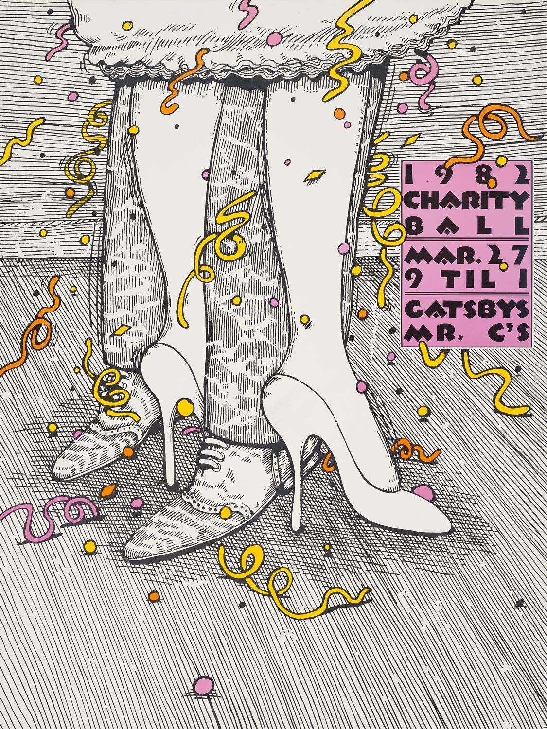 1982 charity ball , March 27, 9 til 1 at Gatsby's Mr. C's by Lanny Sommese, 1943