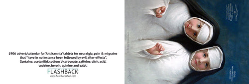 1906 advertisement/calendar for 'Antikamnia' tablets  - Postcard