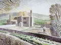 Shepherd's Cottage, Firle by Eric Ravilious, 1934 - Postcard