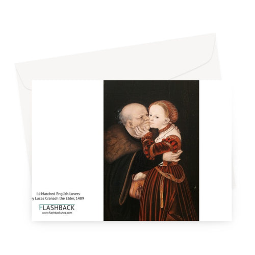 The Ill-Matched English Lovers by Lucas Cranach the Elder, 1489 - Greeting Card