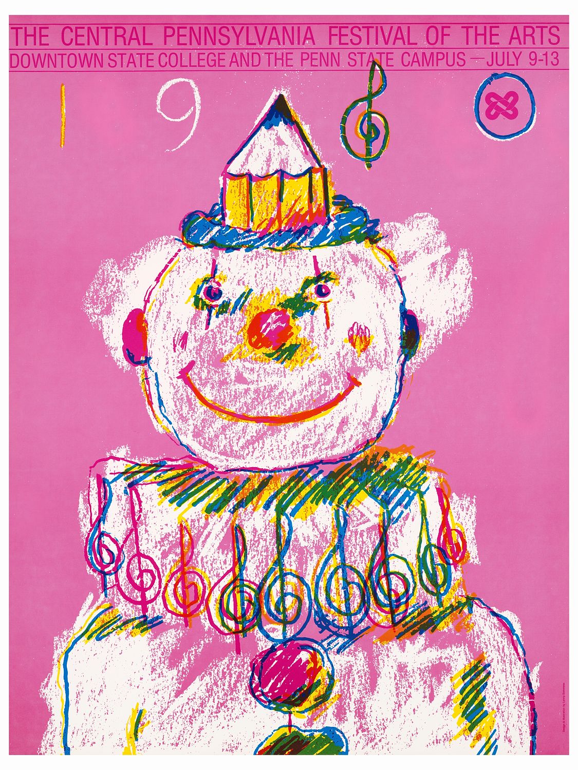 The Central Pennsylvania Festival of the Arts poster by Lanny Sommese, 1980