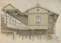 Exterior of Elevated Station by Hans Westendorff, 1948