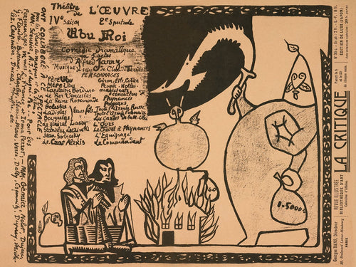 Programme for Alfred Jarry's Ubu Roi, 1896