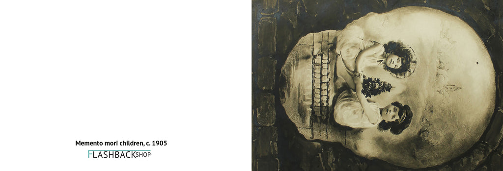 Children Death Skull, c. 1905 - Postcard