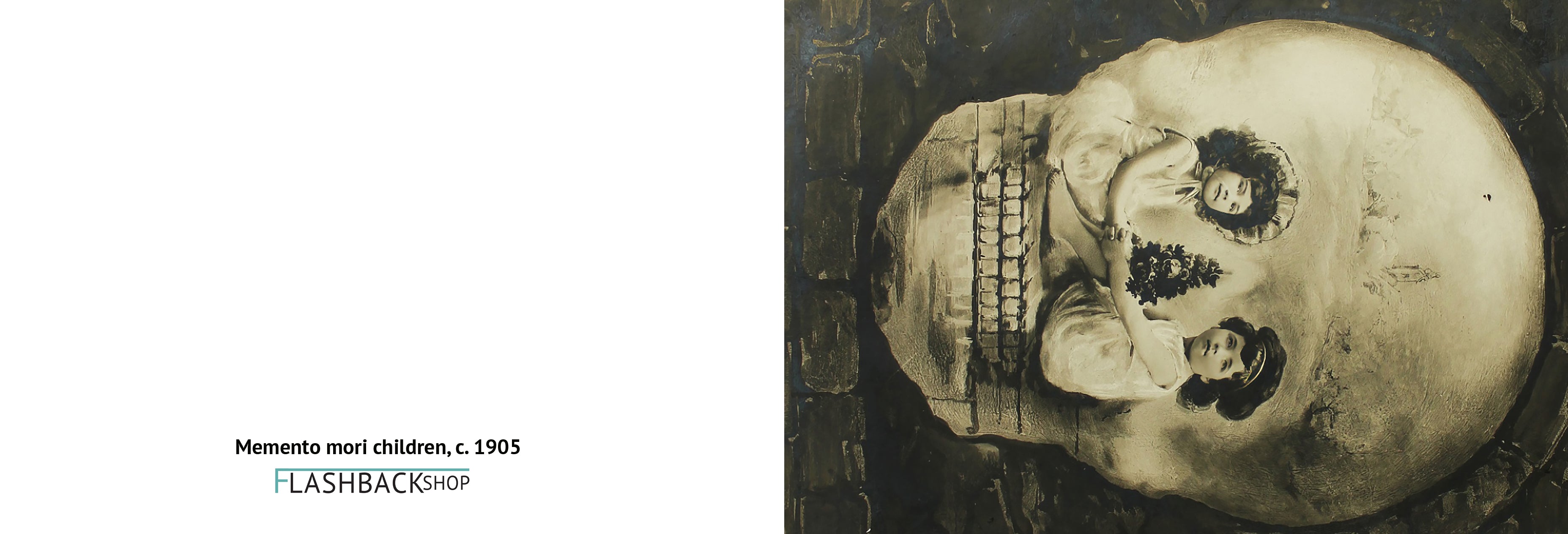 Children Death Skull, c. 1905 - Postcard