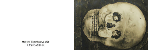 Calavera de la muerte infantil, c. 1905 - Postal 