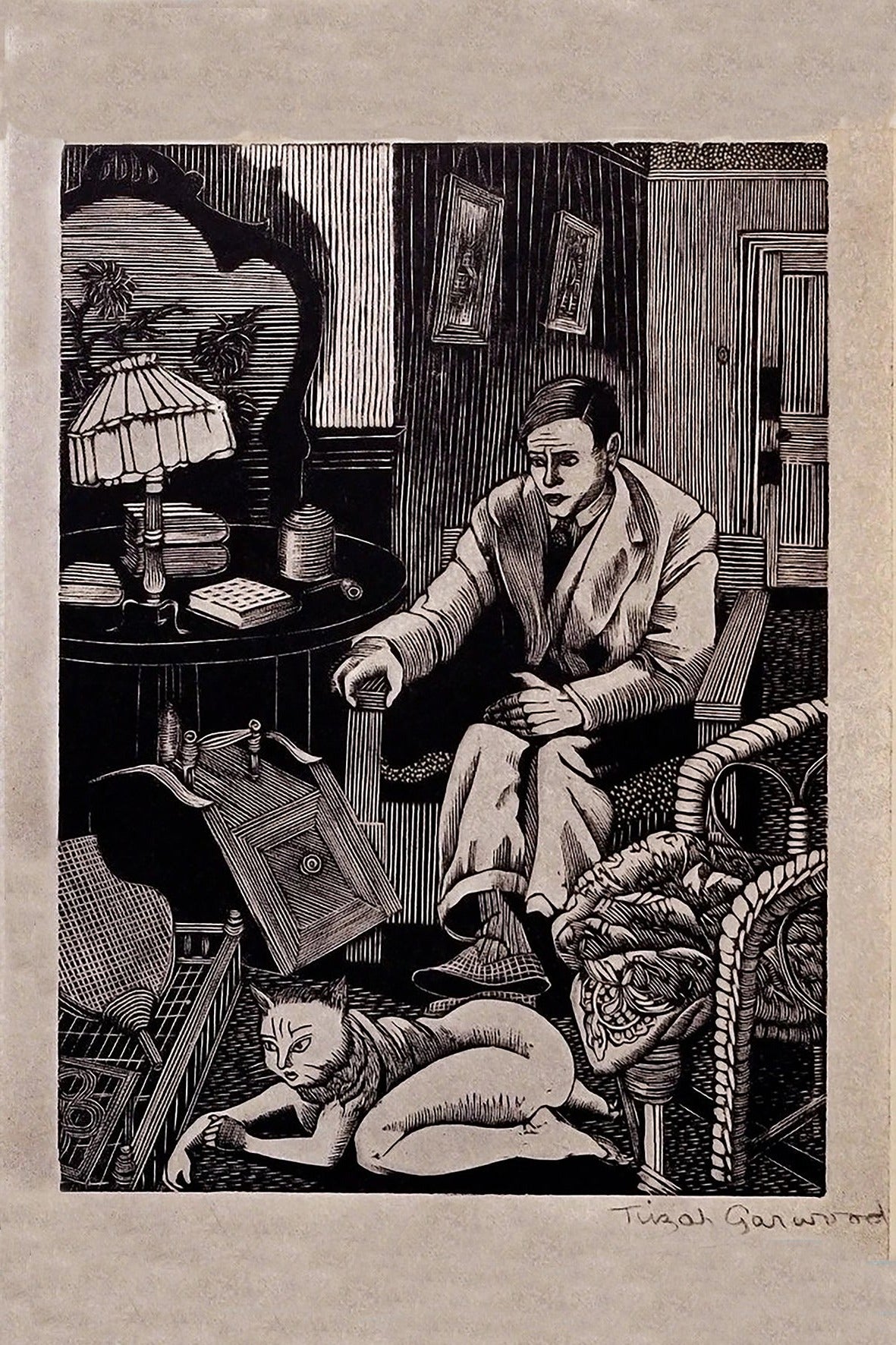 Cat into Wife by Tirzah Garwood, 1928 - Postcard