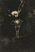 In the Maze of Branches, the Pale Figure Appeared by Odilion Redon, 1897