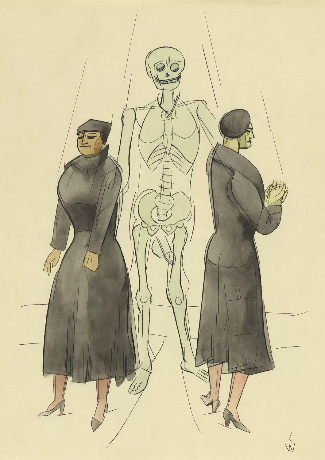 The Women and Death by Karl Wiener, 1935