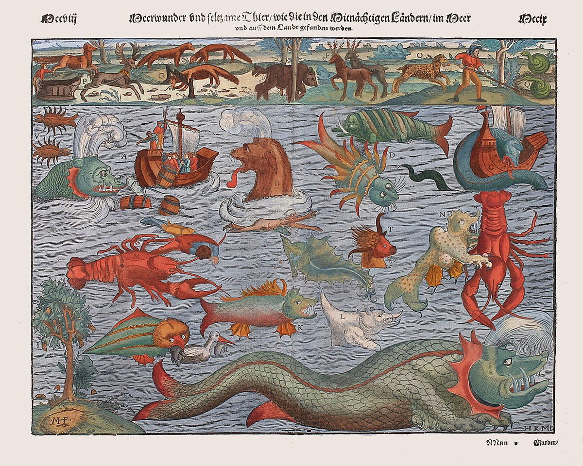 Sebastian Münster’s Sea Monster Chart Sebastian Münster, ca. 1544 ...