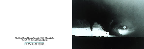 A Swirling Mass of Clouds Associated With  A Tornado To The Left, US National Weather Service - Postcard