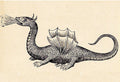 A Fire-Breathing Dragon, as featured in Athanasius Kircher’s Mundus Subterraneus, 1665 - Postcard