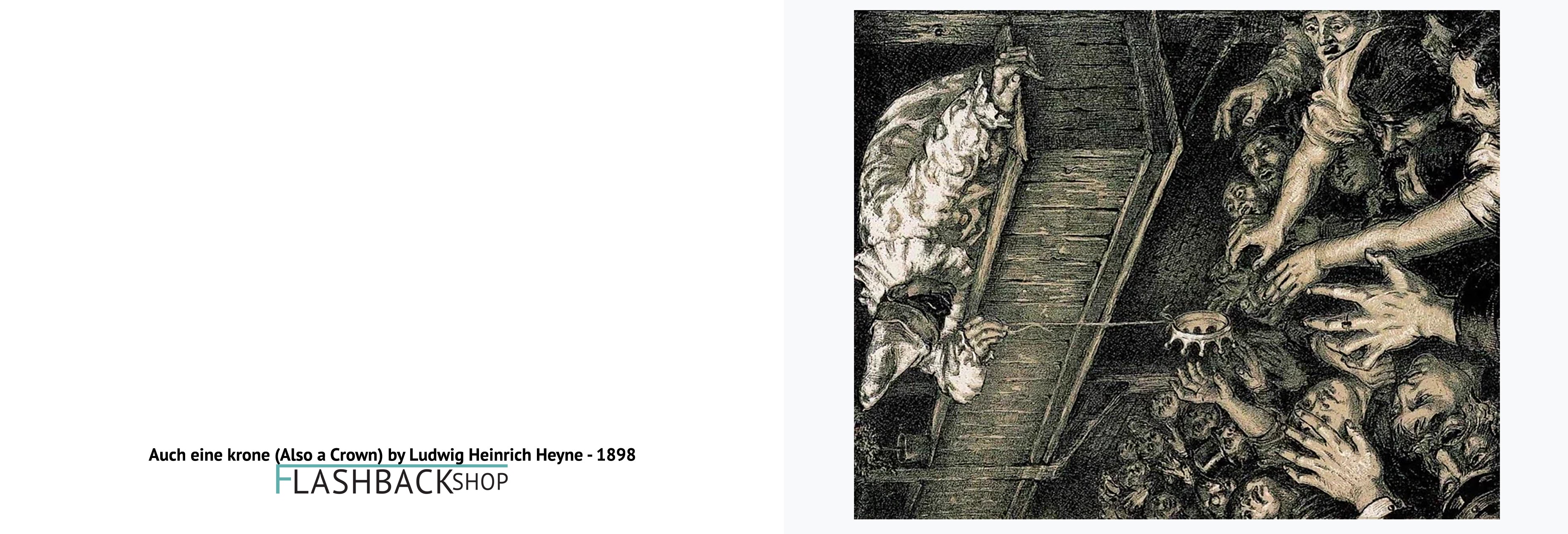 Auch eine krone (Also a Crown) by Ludwif Heinrich Heyne, 1898 - Postcard
