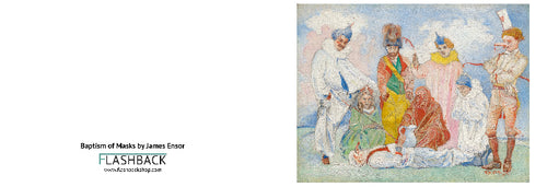 Death and Masks by James Ensor, 1897 - Postcard
