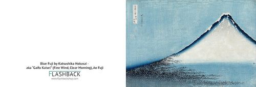 Fuji azul de Katsushika Hokusai (葛飾 北斎, c. 31 de octubre de 1760 - 10 de mayo de 1849) - Postal