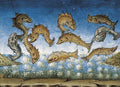 The Fish Will Be Above The Sea from the Final Judgement by Cristoforo de Predis, c. 1440 - Postcard