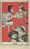 Dancers (Apachentänze!) by Moriz Jung, 1911 - Postcard