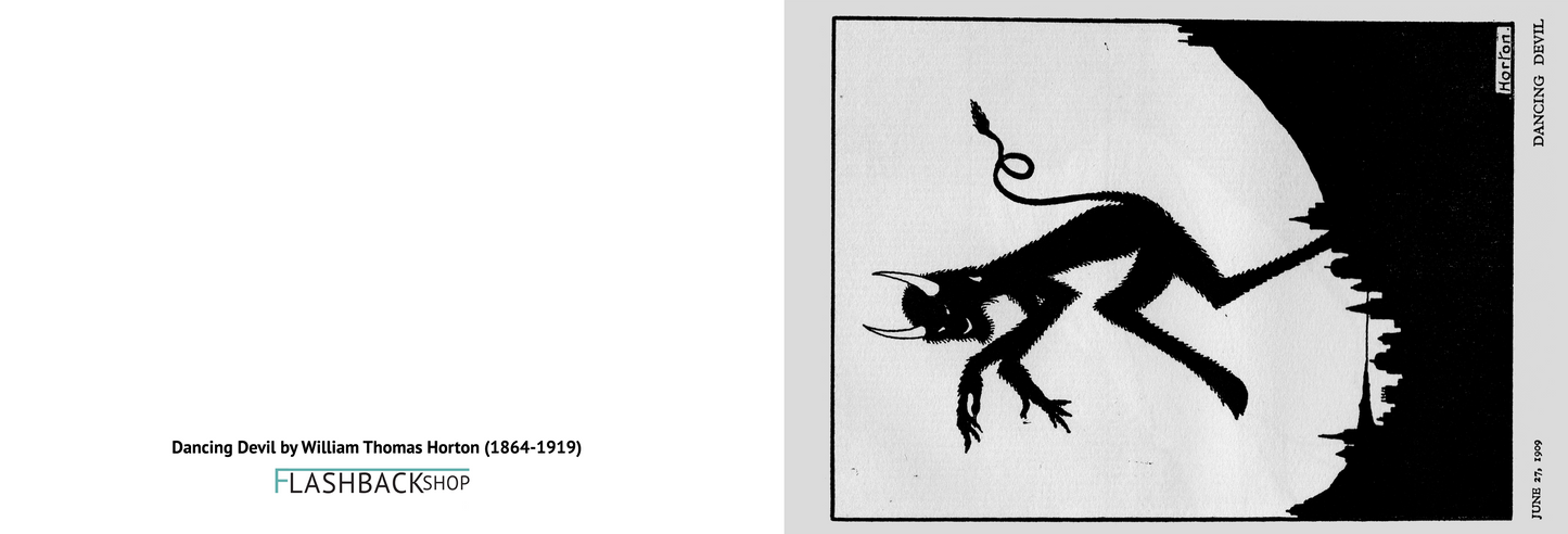 Dancing Devil by William T. Horton, c. 1912 - Postcard