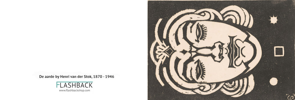 De aarde de Henri van der Stok, 1870 - 1946 - Postal