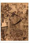 Death Pursuing Humanity by James Ensor, 1896, Postcard