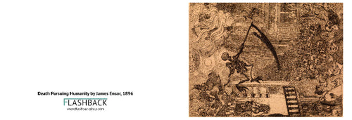 Death Pursuing Humanity by James Ensor, 1896, Postcard