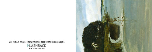 Der Tod am Wasser (Der pinkelnde Tod) by Max Klinger 1881 - postcard