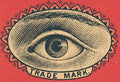 Eye From Vintage Swedish Matchbox Design - Postcard