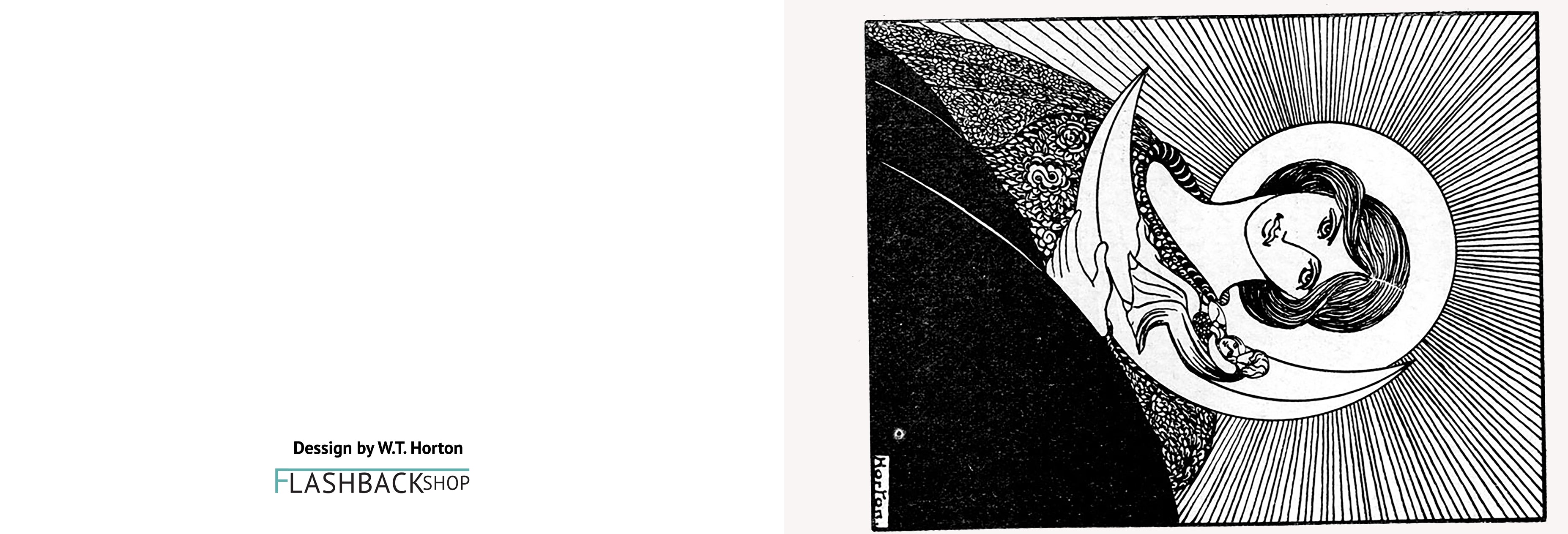 Sunshine Moon by W.T. Horton, 1911 - Postcard