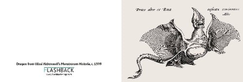Dragon from Ulissi Aldrovandi’s Monstrorum Historia, c. 1599 - postcard