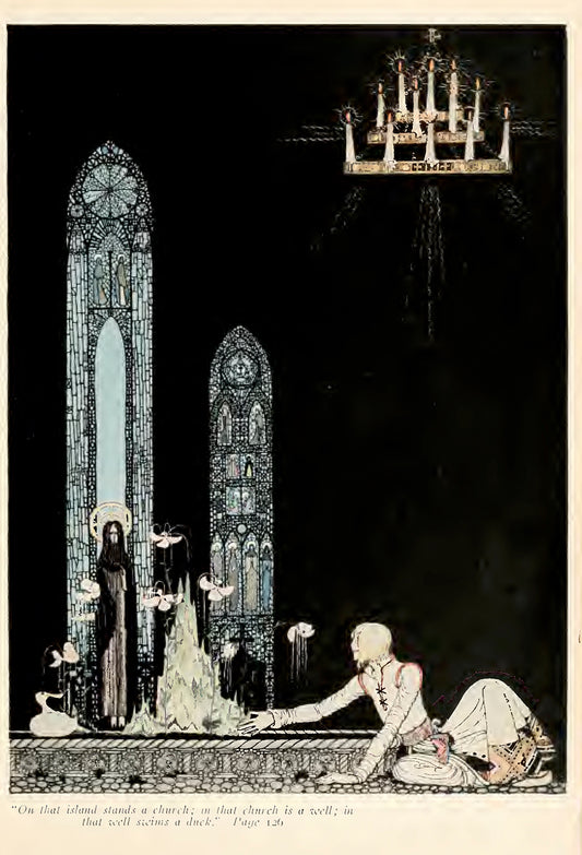 East of the Sun and West of the Moon XIII, illustrated by Kay Nielsen, 1915 - Postcard