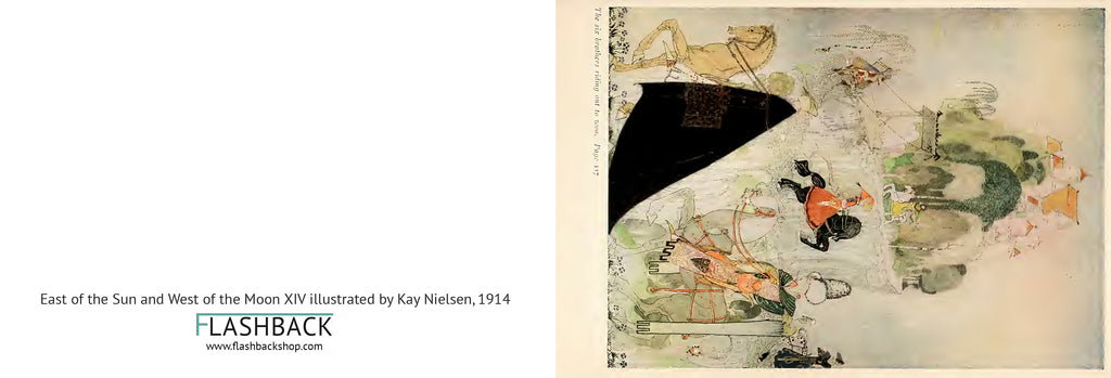 East of the Sun and West of the Moon XIV, illustrated by Kay Nielsen, 1915 - Postcard