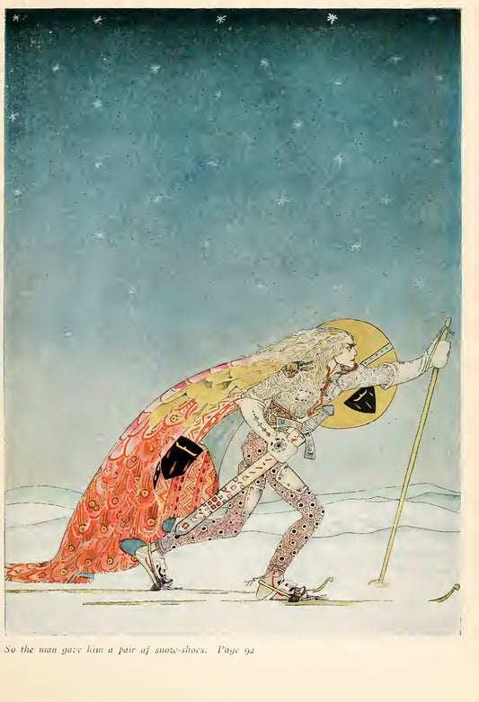 East of the Sun and West of the Moon XV, illustrated by Kay Nielsen, 1915 - Postcard