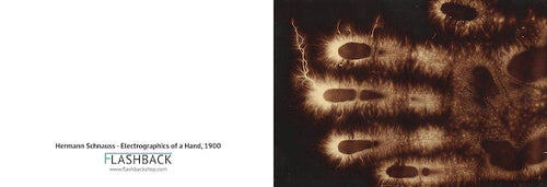 Electrografía de una mano de Hermann Schnauss, 1900 - Postal