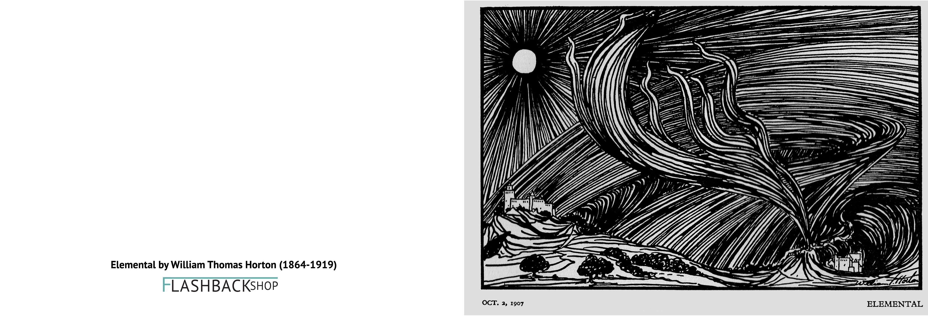 Elemental by William Thomas Horton (1864-1919) - Postcard