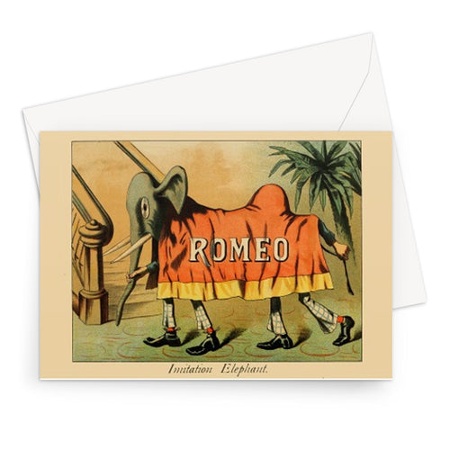 Elephant Act from A Museum of Wonders, 1894 - greeting card