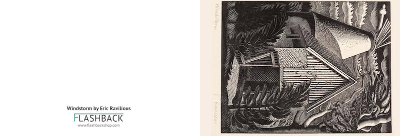 Tormenta de viento de Eric Ravilious - Postal