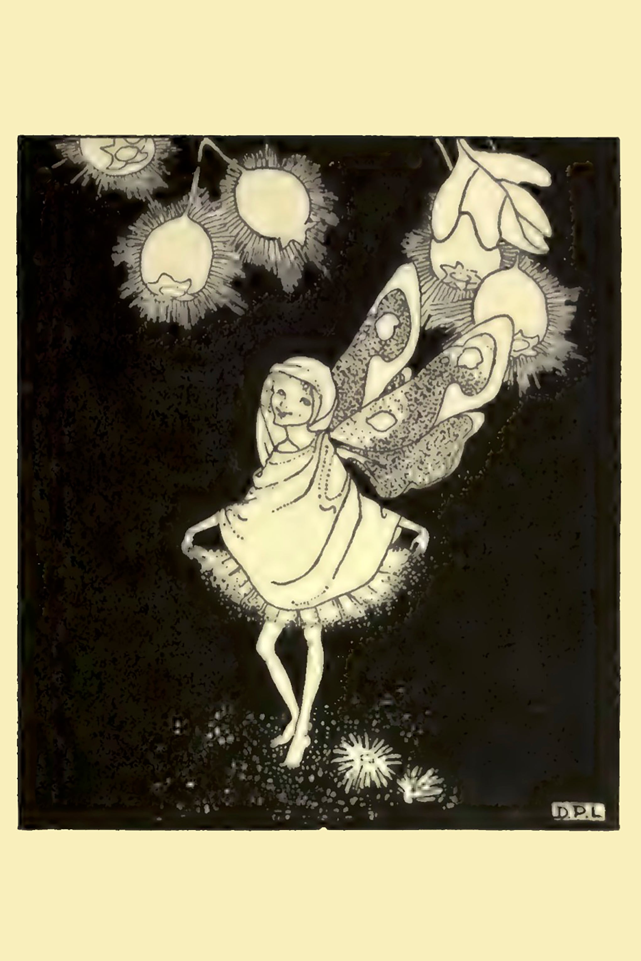 Fairy Dream by Dorothy Lathrop for Down-Adown-Derry by Walter de la Mare, 1922 - postcard